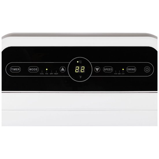 Prijenosni klima uređaj HOME ACH 12000, odvlaživač 36 l/24 h, hlađenje 3,5 kW, grijanje 3,3 kW, WiFi, bijela