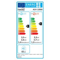 Prijenosni klima uređaj HOME ACH 12000, odvlaživač 36 l/24 h, hlađenje 3,5 kW, grijanje 3,3 kW, WiFi, bijela