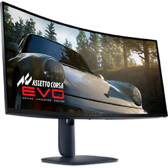 Gaming monitor 32" DELL ALIENWARE AW3425DW, UWQHD, OLED, 240Hz, 1ms, 250cd/m2, FreeSync, zakrivljeni, crni