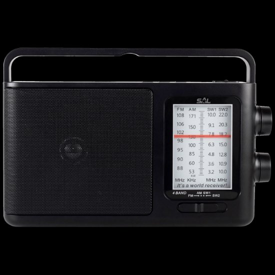 Radio prijemnik SAL RPR 7B, tranzistor, BT, 4 u1, AM-FM-SW1-SW 2 band