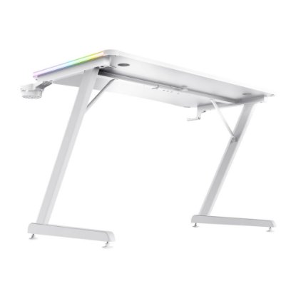Gaming stol TRUST GXT 709W Luminus, RGB, bijeli