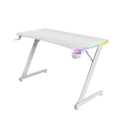 Gaming stol TRUST GXT 709W Luminus, RGB, bijeli
