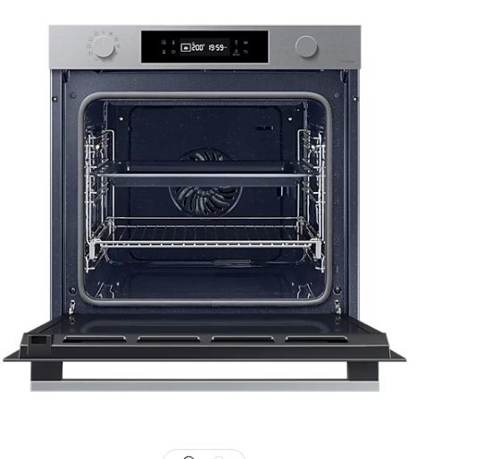 Ugradbena pećnica SAMSUNG NV7B41301AS/U3, piroliza, 76 L, SmartThings Cooking, energetski razred A+ , srebrna