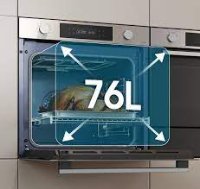 Ugradbena pećnica SAMSUNG NV7B41301AS/U3, piroliza, 76 L, SmartThings Cooking, energetski razred A+ , srebrna
