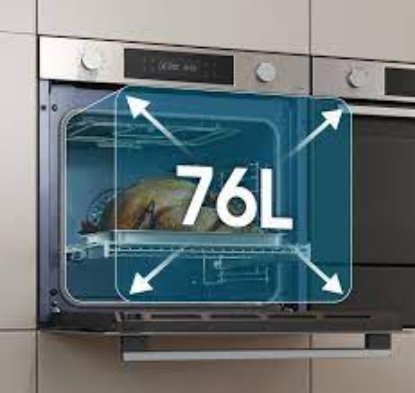 Ugradbena pećnica SAMSUNG NV7B41301AS/U3, piroliza, 76 L, SmartThings Cooking, energetski razred A+ , srebrna