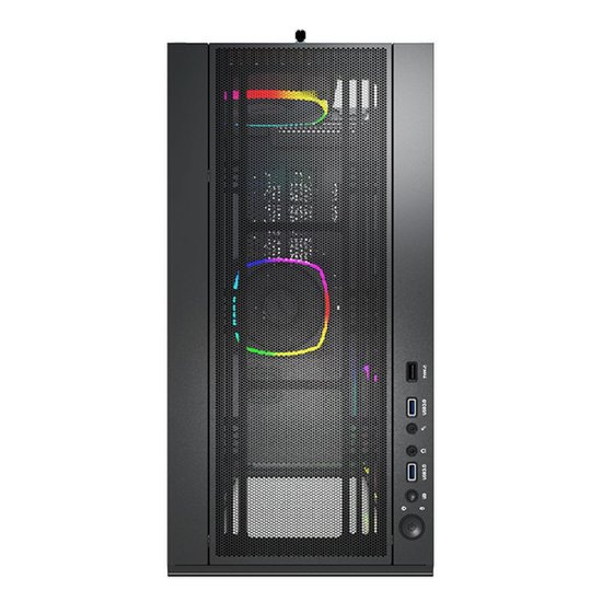 Kućište MONTECH Sky Two, prozor, RGB, ATX, crno