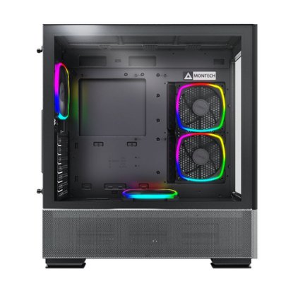 Kućište MONTECH Sky Two, prozor, RGB, ATX, crno