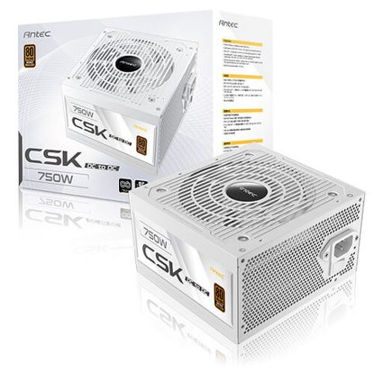 Napajanje 750W, ANTEC CSK DC 750, 120mm vent., 80+ Bronze, bijelo