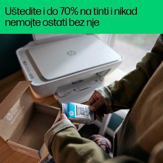 Multifunkcijski printer HP DeskJet 2822e, 588R4B, printer/scanner/copy, 1200dpi, Wi-Fi, USB, bijeli, Instant Ink