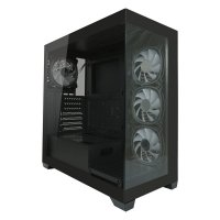 Kućište LC POWER Gaming 715B Seamless X, MIDI, ATX, window, crno, bez napajanja