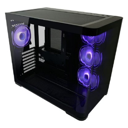 Kućište LC POWER 8001B Pro-Storm Dark, MIDI, ATX, bez napajanja, crno