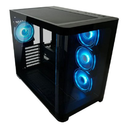 Kućište LC POWER 8001B Pro-Storm Dark, MIDI, ATX, bez napajanja, crno