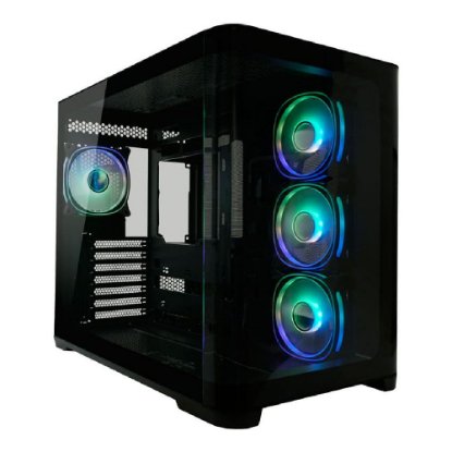 Kućište LC POWER 8001B Pro-Storm Dark, MIDI, ATX, bez napajanja, crno