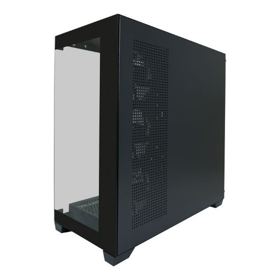 Kućište LC POWER Gaming 715B Seamless X, MIDI, ATX, window, crno, bez napajanja