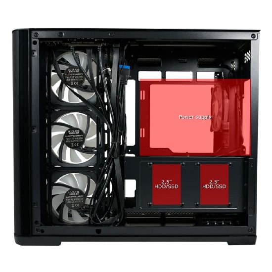 Kućište LC POWER 8001B Pro-Storm Dark, MIDI, ATX, bez napajanja, crno
