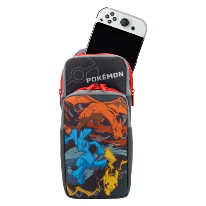 Torba HORI Adventure Pack Lucario/Charizard, za Nintendo Switch, crna