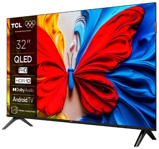 QLED TV 32" TCL 32S5K, DVB-T2/C/S2, FHD, Android TV, WiFi, energetski razred F