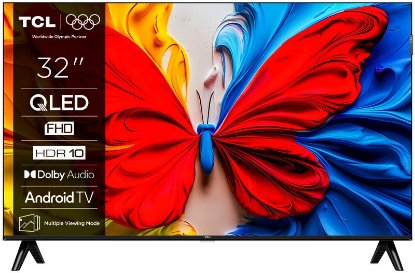 QLED TV 32" TCL 32S5K, DVB-T2/C/S2, FHD, Android TV, WiFi, energetski razred F