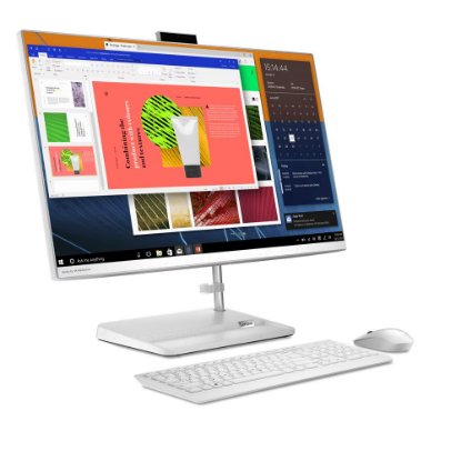 Računalo AiO LENOVO IdeaCentre 3 F0FY00PRSC / 27" FHD LED-IPS, Ryzen 5 7430U, 16GB, 512GB SSD, AMD Radeon Graphics, WiFi, tipkovnica, miš, bez OS, bijelo
