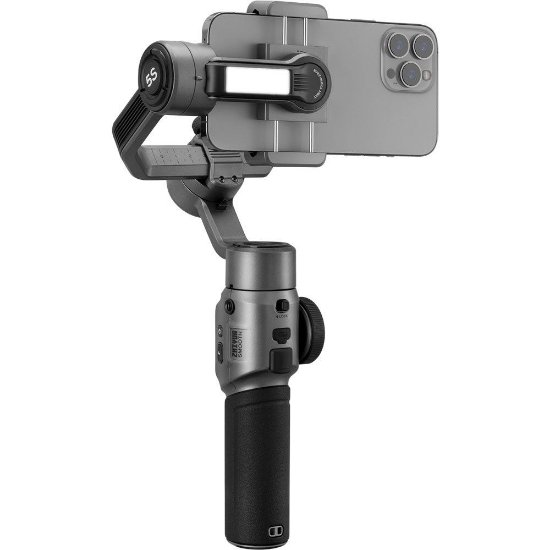 Gimbal stabilizator ZHIYUN Smooth 5S, za snimanje smartphoneom, sivi