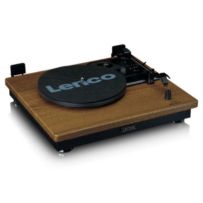 Gramofon LENCO LS-100WD, sa zvučnicima, BT, drveni