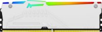 Memorija PC-54400, 32GB, KINGSTON Fury Beast White RGB KF568C34BWEAK2-32, EXPO, DDR5 6800MHz, kit 2x16GB