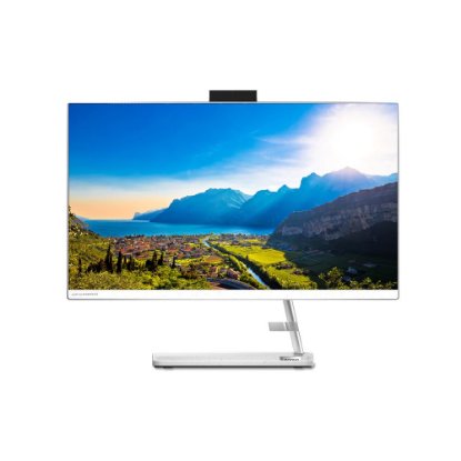 Računalo AiO LENOVO IdeaCentre 3 F0G100RJSC / Ryzen 3 7330U, 8GB, 512GB SSD, DVDRW, AMD Graphics, 24" IPS FHD, bez OS, tipkovnica, miš, bijelo
