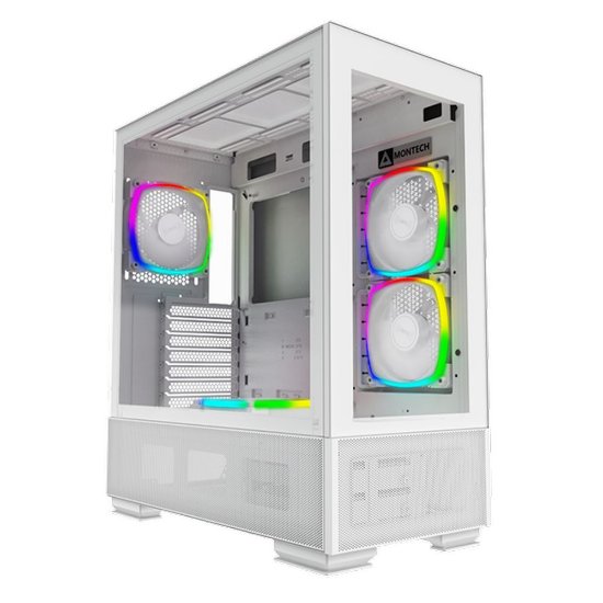 Kućište MONTECH Sky Two, prozor, RGB, ATX, bijelo