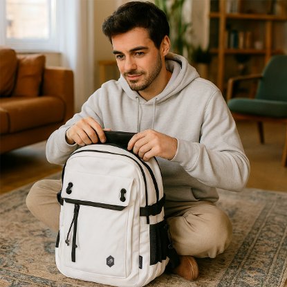 Ruksak za laptop OCTIO Summit, 15.6", bijeli