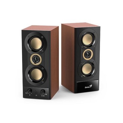 Zvučnici GENIUS SP-HF800BT, 20W, USB, Bluetooth, drveni