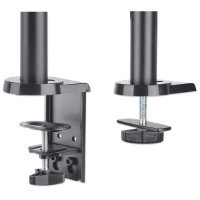 Stalak za monitor MANHATTAN 461597, za dva monitora, stolni, 17" do 32", crni
