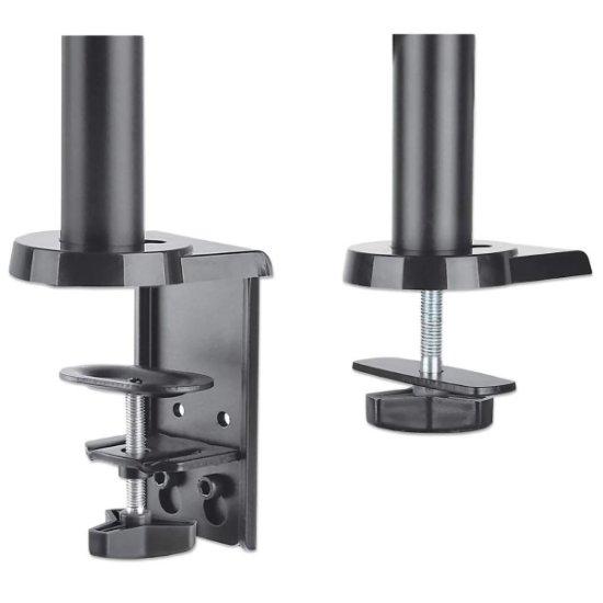 Stalak za monitor MANHATTAN 461597, za dva monitora, stolni, 17" do 32", crni