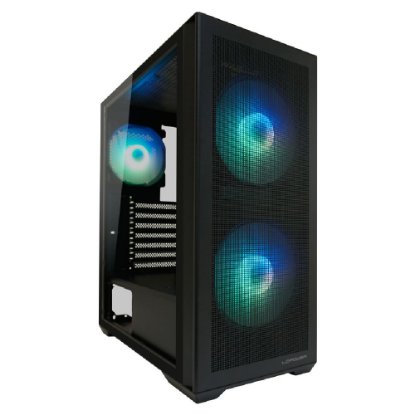 Kućište LC POWER LC-717B-ON Meshwork_L Dark, MIDI, ATX, window, crno, bez napajanja