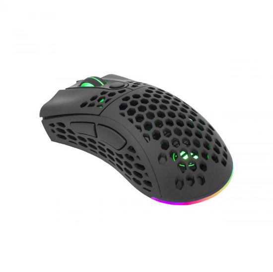 Miš WHITE SHARK Shuriken Premium Line, RGB, optički, 19000dpi, USB, crni