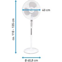Ventilator SUNTEC CoolBreeze 4000 SV-RC, 40cm, samostojeći, bijeli