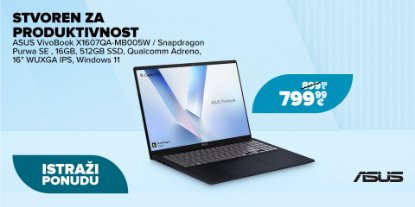 Prikažite detalje za ASUS VivoBook X1607 - za produktivnu svakodnevnicu!
