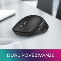 Miš OCTIO Style M270WBT, optički, bežični, BT,1600dpi, crni