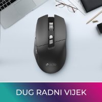 Miš OCTIO Ergo M350WBT, RGB, optički, bežični, BT,4800dpi, crni