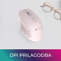 Miš OCTIO Style M270WBT, optički, bežični, BT,1600dpi, rozi