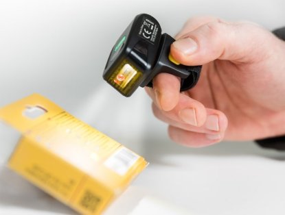 Bar code čitač DELOCK 90508 Ring Scanner, 1D i 2D, laserski, micro USB, BT, crni