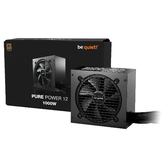 Napajanje 1000W, BE QUIET Pure Power 12, 120mm vent., 80+ Gold, modularno