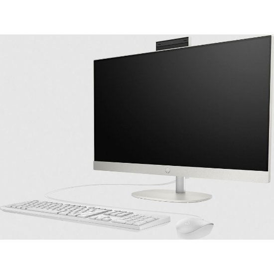 Računalo AiO HP 27-cr0054ny / 27" FHD IPS, Core i5 1335U, 16GB, 1TB SSD, Intel HD Graphics, WiFi, tipkovnica, miš, Windows 11, bijelo