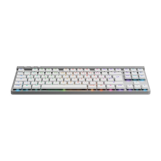 Tipkovnica LOGITECH Gaming G515 Lightspeed TKL, Tactile switch, RGB, mehanička, bežična, US Layout, USB, bijela