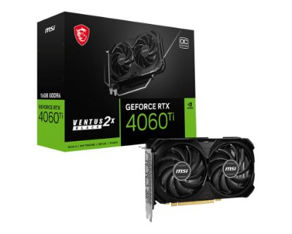 Grafička kartica MSI GeForce RTX 4060 Ti Ventus 2X Black 16G OC, 16GB GDDR6