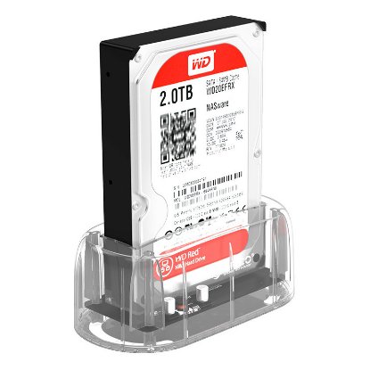 Docking station ORICO 6139C3-EU-CR-BP, 3.5" SATA HDD, USB3.1 Gen2/Type-C, prozirna, 12TB max