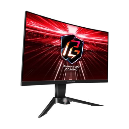 Gaming monitor 27" ASROCK PG27Q15R2A, QHD, VA, 165Hz, 1ms, 550cd/m2, FreeSync, zakrivljeni, zvučnici, crni