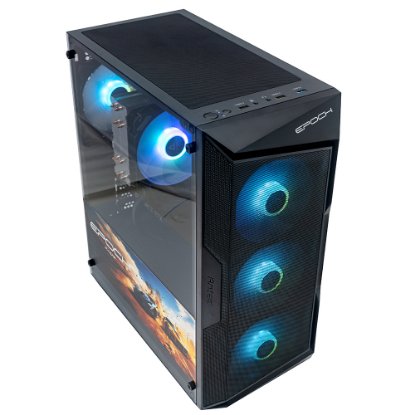 Računalo EPOCH Gaming PC Pulsar / Ryzen 5 7500F, 16GB DDR5, 1TB SSD NVMe, nVidia GeForce RTX 4060 Ti 8GB, WiFi, Windows 11, crno + Volan Logitech G29