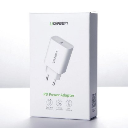 Kućni punjač UGREEN, 20W, USB-C PD, bijeli