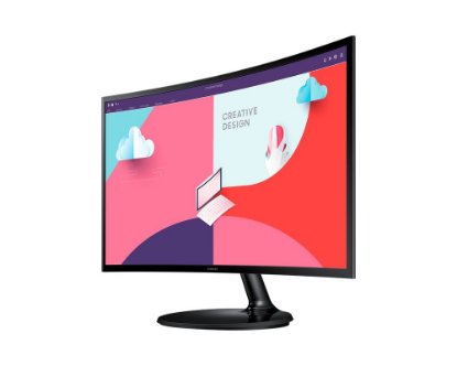 Monitor 27" SAMSUNG LS27C360EAUXEN, FHD, VA, 4ms, 250cd/m2, 3000:1, zakrivljeni, crni