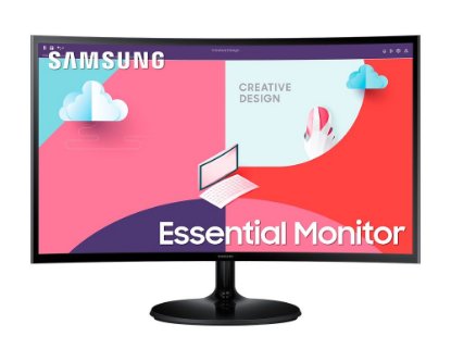 Monitor 27" SAMSUNG LS27C360EAUXEN, FHD, VA, 4ms, 250cd/m2, 3000:1, zakrivljeni, crni